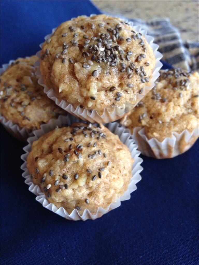 Banana Walnut Chia Seed Muffin