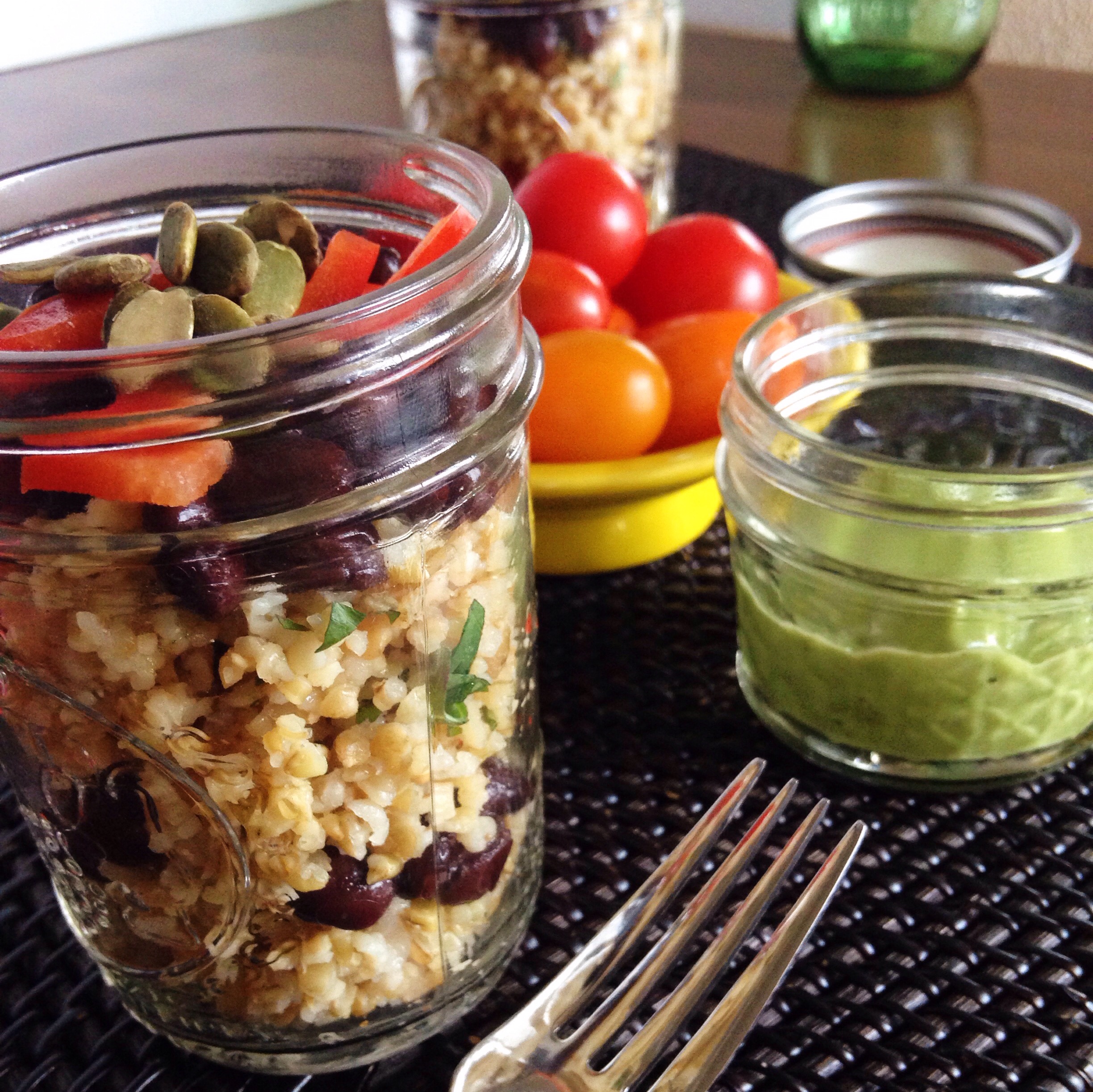 Guacamole Mason Jar Salad Recipe