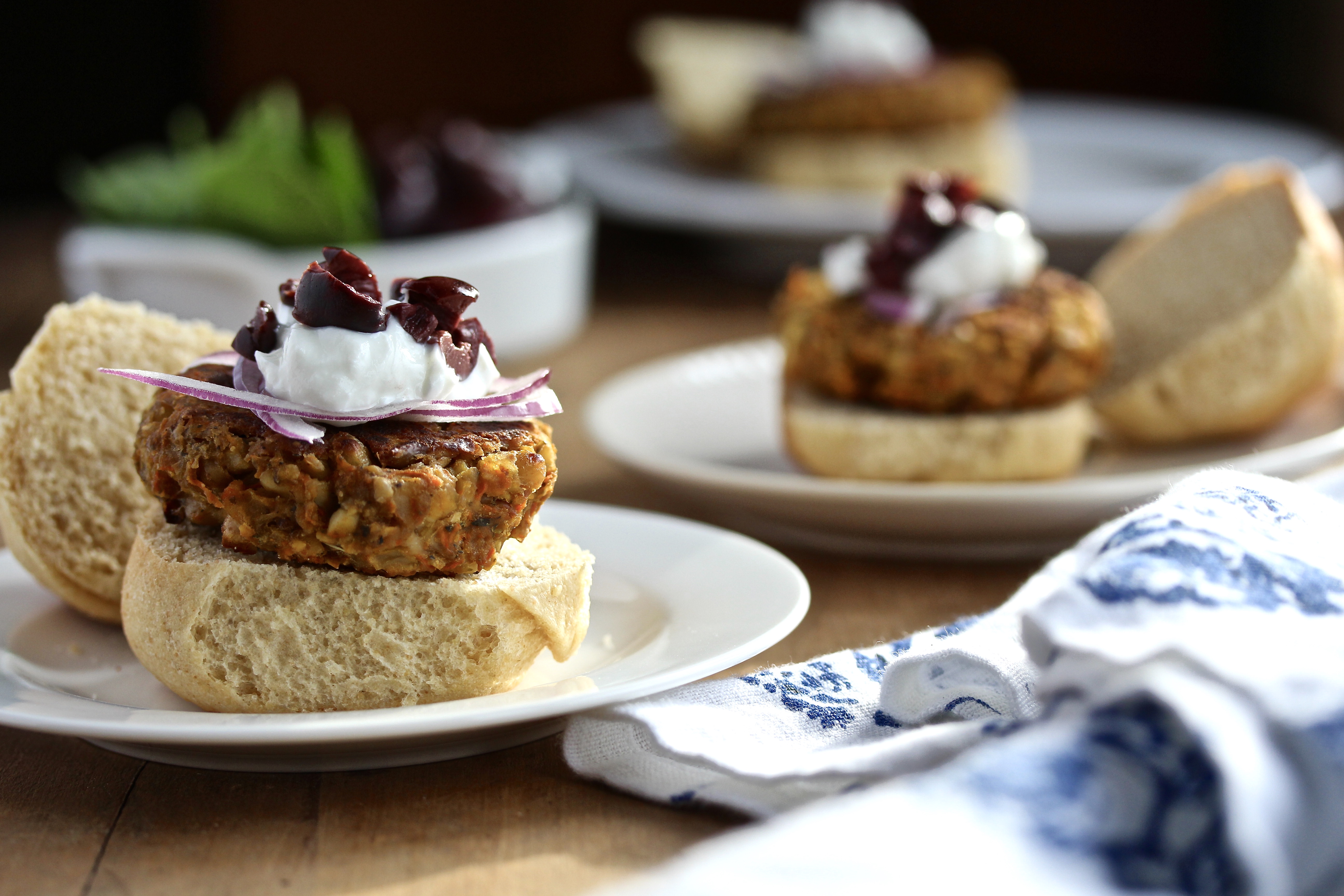 Mediterranean Veggie Burger