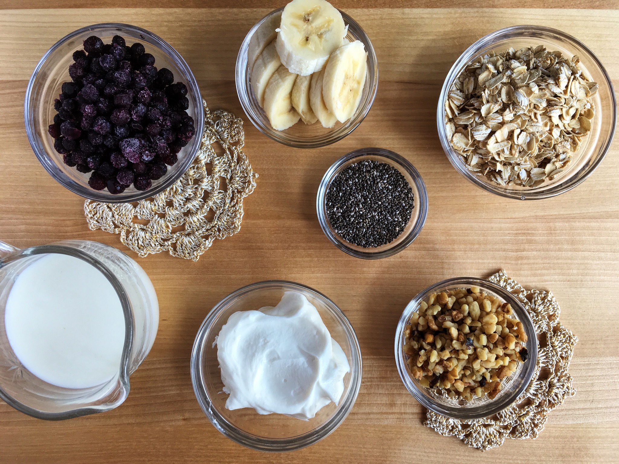 Blueberry-Walnut Overnight Oats