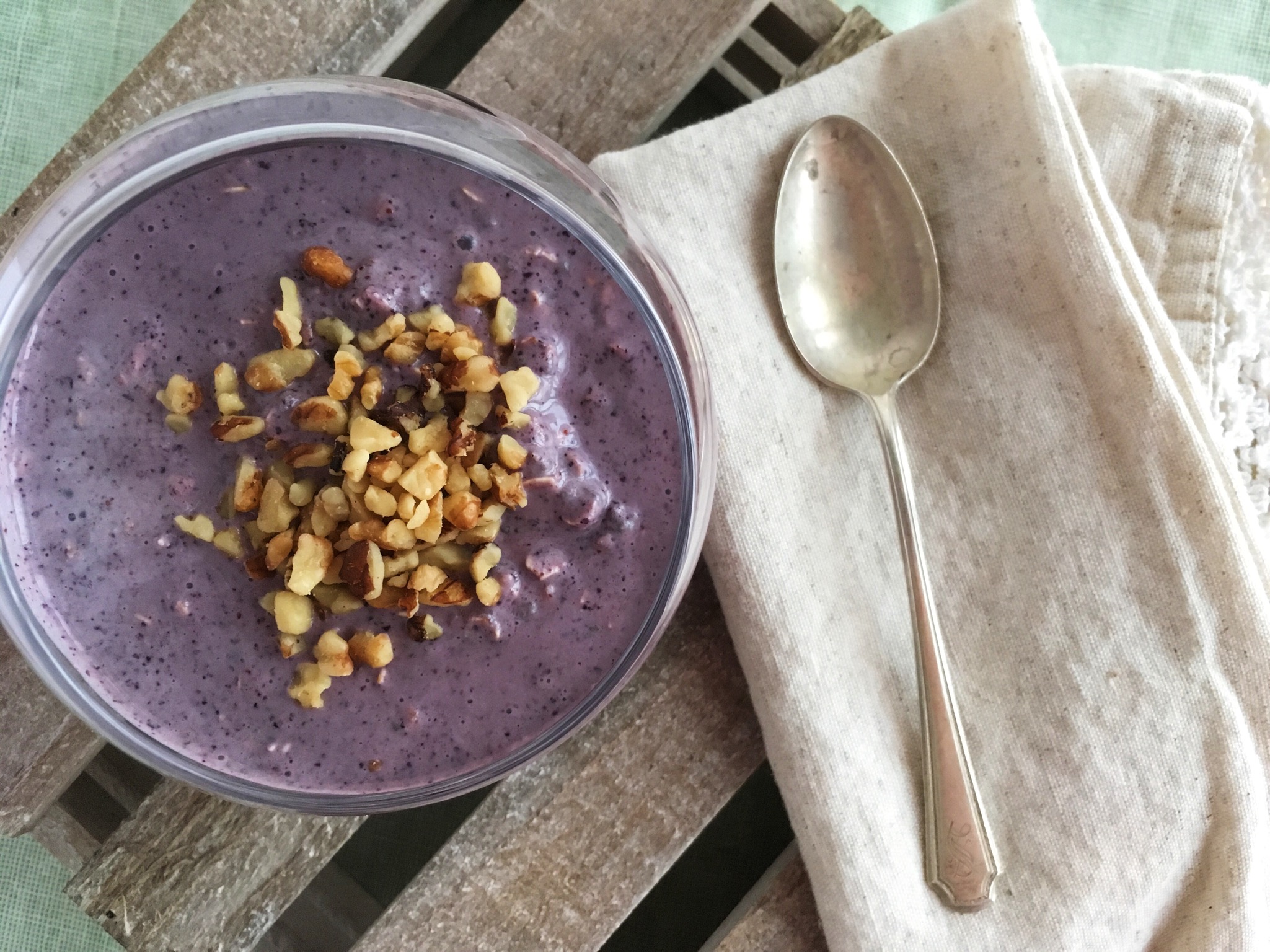 Blueberry-Walnut Overnight Oats