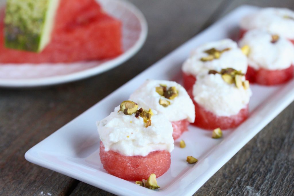 Watermelon with Honey-Lime Ricotta