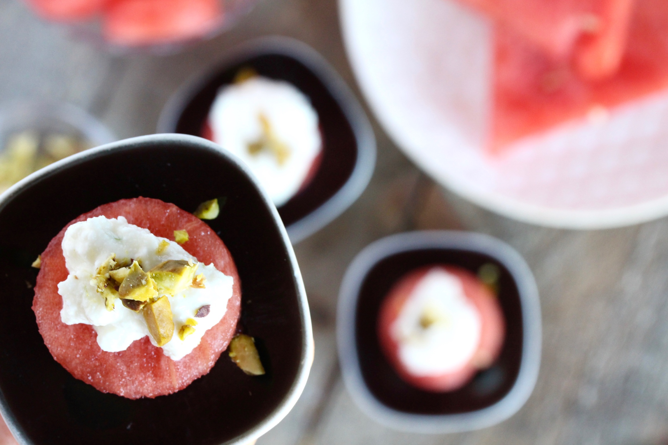 Watermelon with Honey-Lime Ricotta