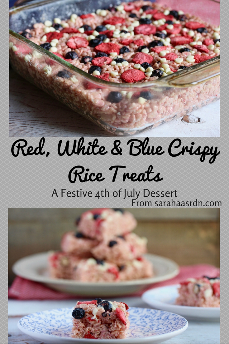 Red, White & Blue Crispy Rice Treats