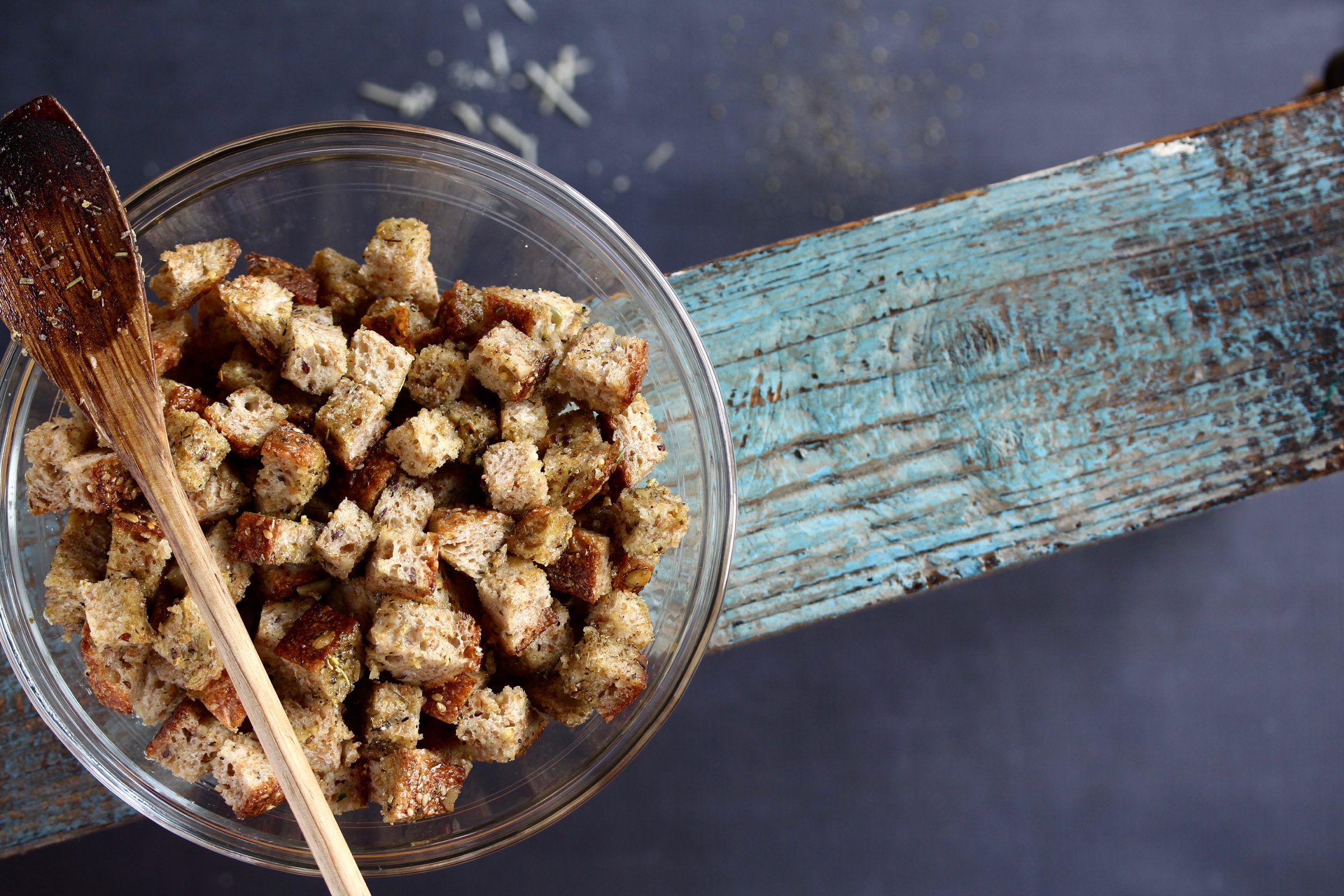 Crunchy Herb Croutons