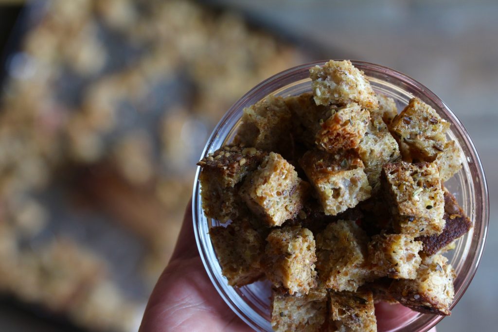 Crunchy Herb Croutons
