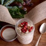 Holiday Eggnog Overnight Oats - A delicious and festive way to start your day! @cookinrd - www.sarahaasrdn.com