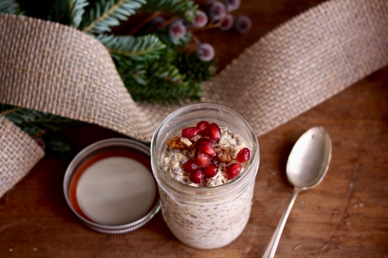 Eggnog Overnight Oats