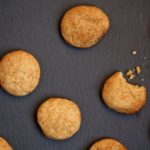 Two Bite Snickerdoodles! - Just the right size and made with whole grain flour and less sugar than regular snickerdoodles. Recipe from @cookinRD - www.sarahaasrdn.com