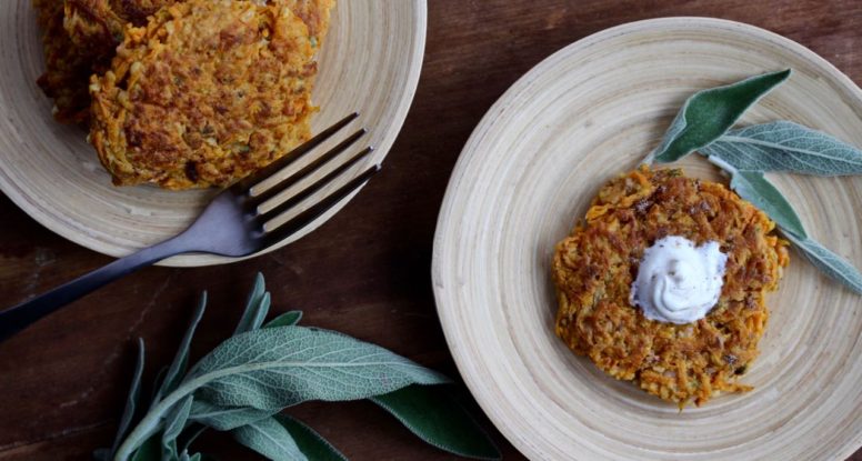 Butternut Squash Rosti make the perfect side dish to any meal! Recipe from @cookinRD - www.sarahaasrdn.com