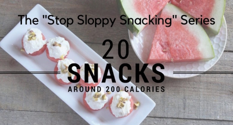 Week 3 is a great week for the Stop Sloppy Snacking Series! Five more great snacks for you to enjoy! @cookinRD | sarahaasrdn.com