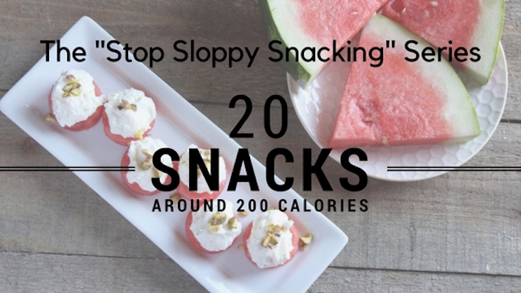 Week 3 is a great week for the Stop Sloppy Snacking Series! Five more great snacks for you to enjoy! @cookinRD | sarahaasrdn.com