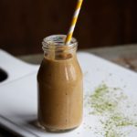 Need a new smoothie recipe? Give this vegan Vanilla Matcha Carrot Smoothie a Try! @cookinRD | sarahaasrdn.com