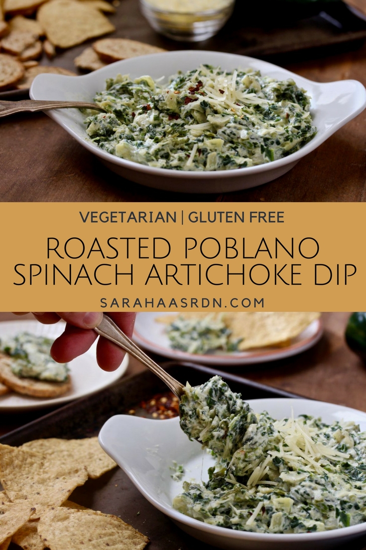 Roasted Poblano Spinach Artichoke Dip Pinterest