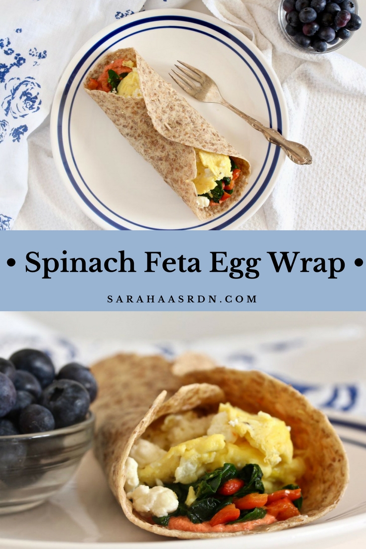Spinach Egg Breakfast Wrap