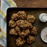 Banana Oat Breakfast Cookies - Find yourself running out the door with breakfast? Not anymore with these super easy, delicious and nourishing Banana Oat Breakfast cookies! @cookinRD | sarahaasrdn.com