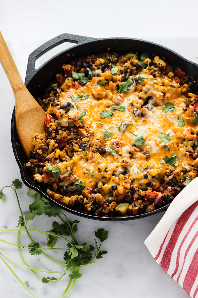 Mexican Tempeh Skillet Casserole
