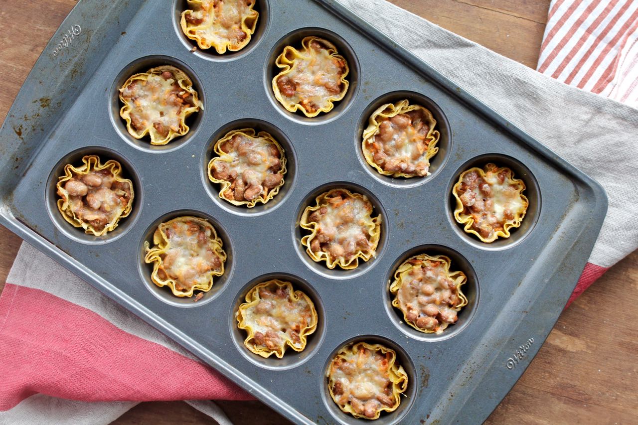 Vegetarain Muffin Tin Tacos