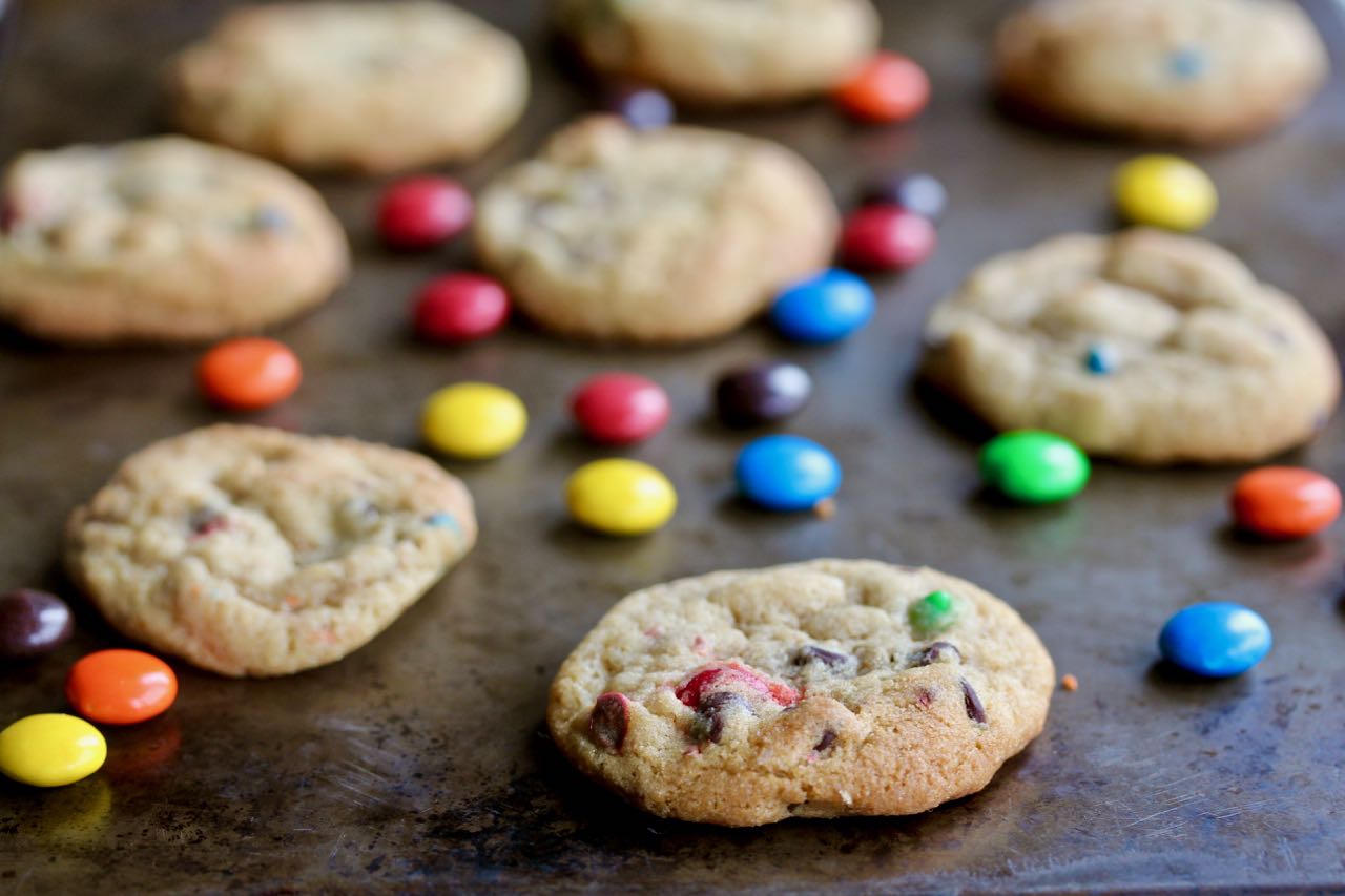 Rainbow Chocolate Chip Cookies