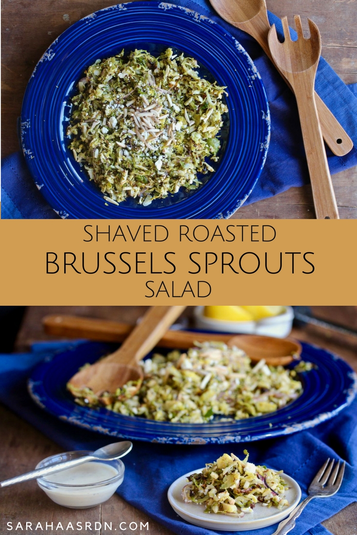 Shaved Roasted Brussel Sprouts Salad Pinterest