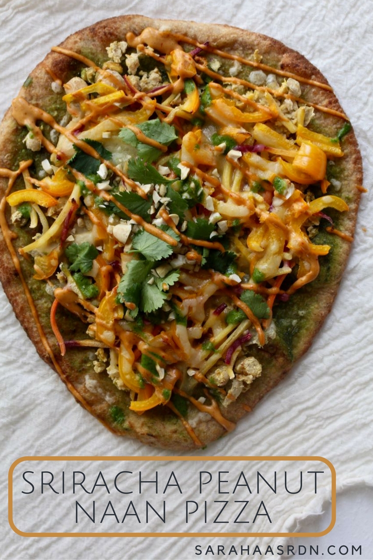 Sriracha Peanut Naan Pizza Pinterest