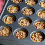 When life comes at you fast, you may need a meal idea just as fast. These Vegetarian Muffin Tin Tacos come together quickly with kitchen food staples! @cookinRD | sarahaasrdn.com
