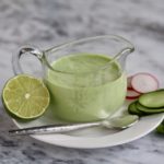 Buy your salad dressing sometimes, but make your salad dressing sometimes too! And when you do, make this super tasty Creamy Cilantro Lime Dressing! @cookinRD | sarahaasrdn.com