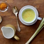 Put a refreshing twist on your turmeric latte by adding a little lemongrass! Interested? I thought so, try this simple Lemongrass Turmeric Latte recipe! @cookinRD | sarahaasrdn.com