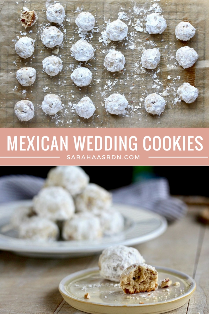 A tribute to my beautiful mother and grandmother! These little Mexican Wedding Cookies are tiny, but mighty in terms of deliciousness! @cookinRD | sarahaasrdn.com