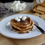 Sometimes you want breakfast to taste like a treat. But you have to go crazy. Try these Graham Cracker Pancakes for a fun twist on breakfast! @cookinRD | sarahaasrdn.com