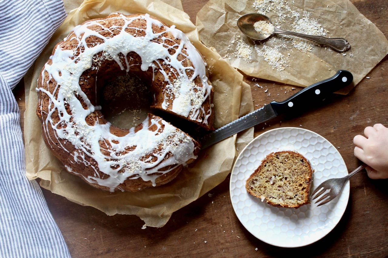 Banana Coconut Bundt Cake