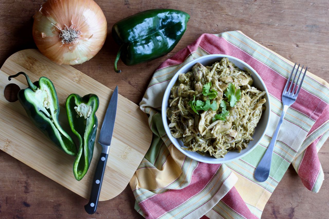 Slow Cooker Poblano Chicken