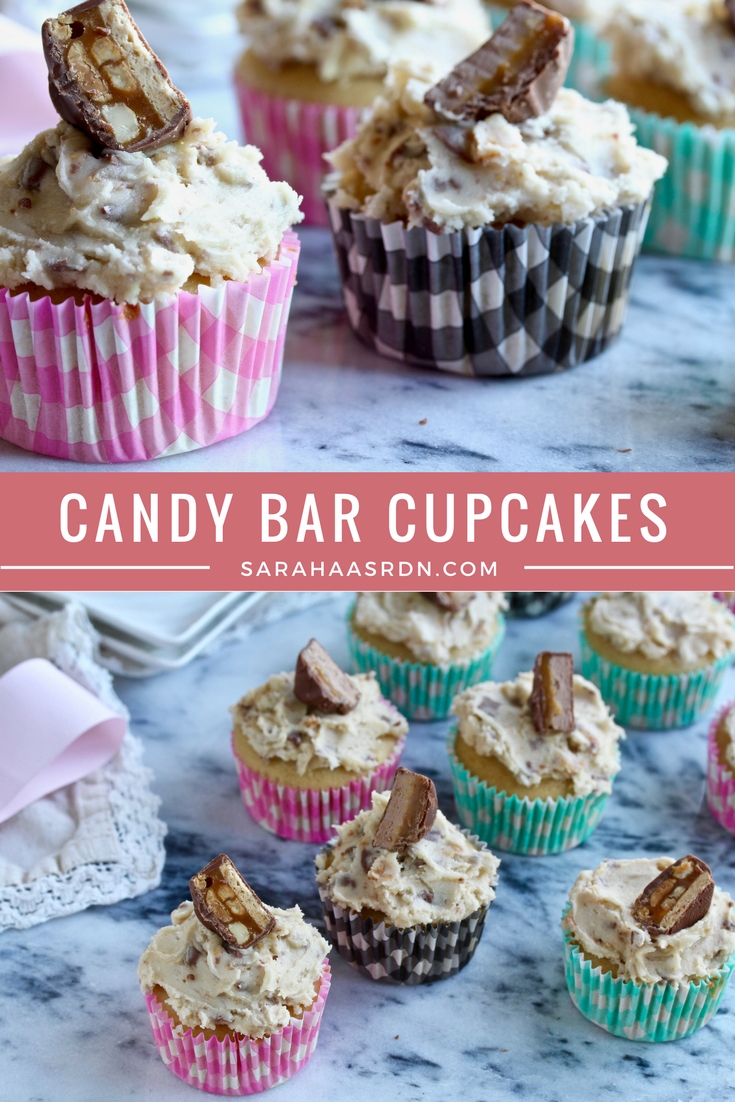 Candy Bar Cupcakes Pinterest