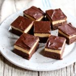 Have you ever had a buckeye brownie? If not, I'm about to change your world! Chocolate meets peanut butter in an oh so yummy way! Get the recipe now! @cookinRD | sarahaasrdn.com