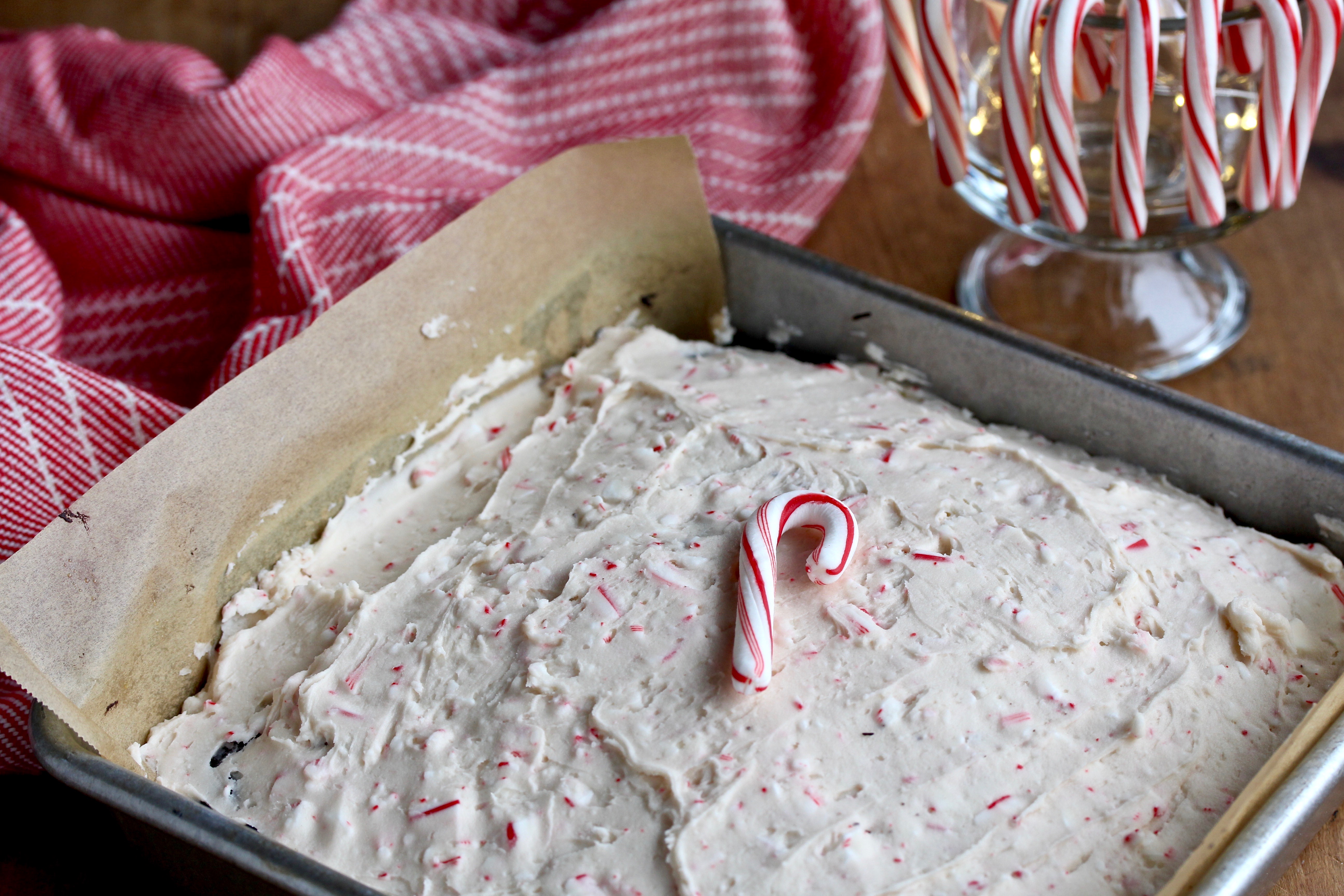 Candy Cane Chocolate Cake