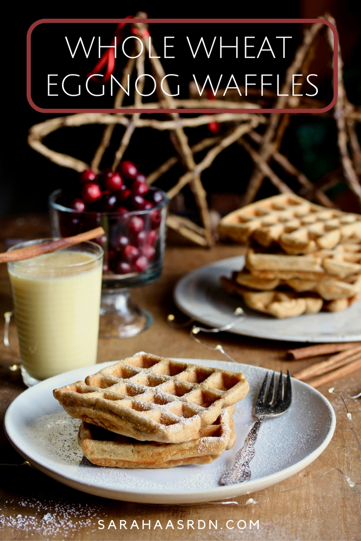 Whole Wheat Eggnog Waffles Pinterest