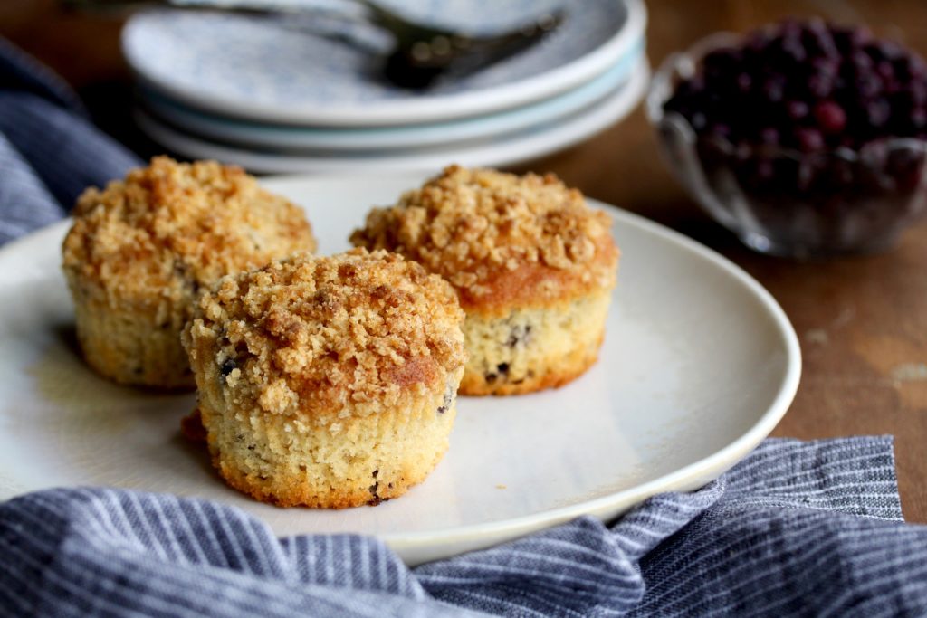 Craving an excellent blueberry muffin? Well, then you’ll love these delightful muffins made with big blueberry flavor! @cookinRD | sarahaasrdn.co