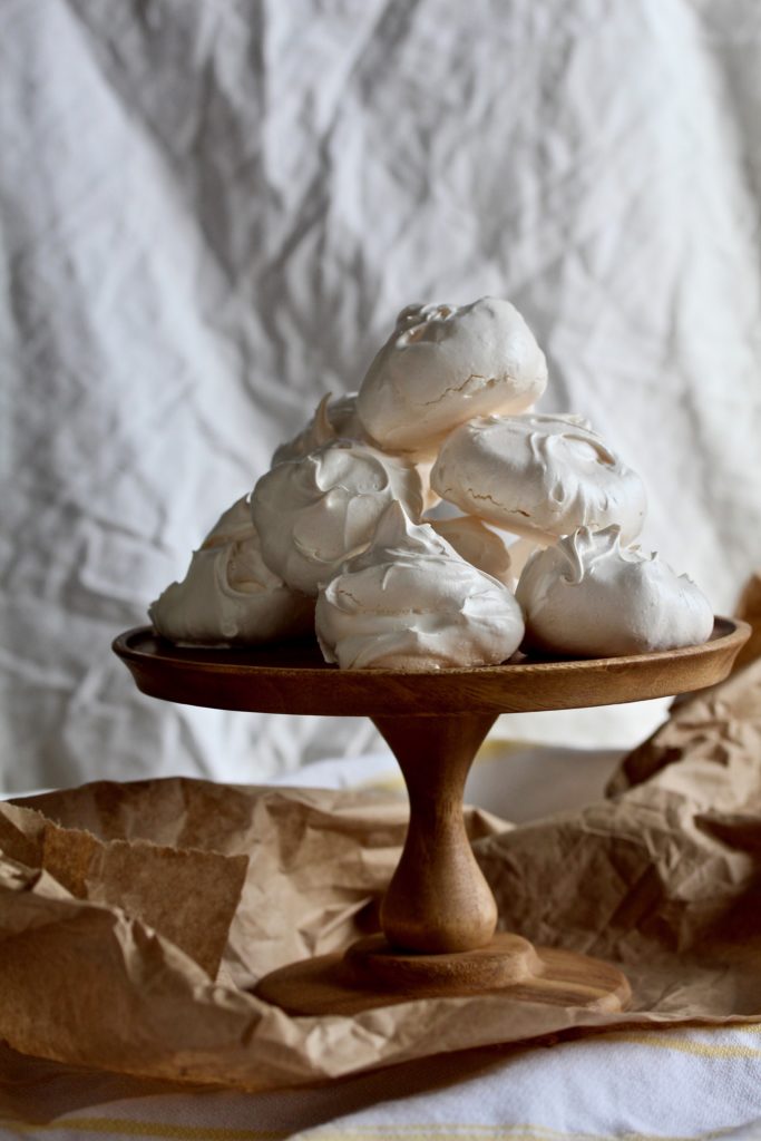 Intimidated by egg whites and whisking them? Don't be! I'll show you how easy it is to whisk them to perfection to create these lovely Meringue Cookies! @cookinRD | sarahaasrdn.com