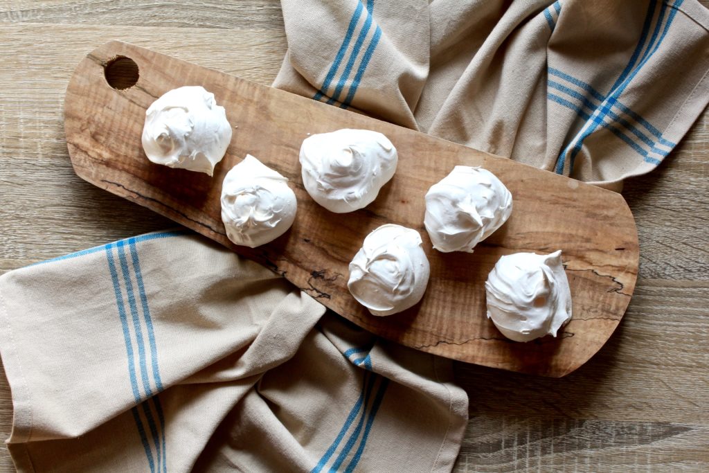 Intimidated by egg whites and whisking them? Don't be! I'll show you how easy it is to whisk them to perfection to create these lovely Meringue Cookies! @cookinRD | sarahaasrdn.com