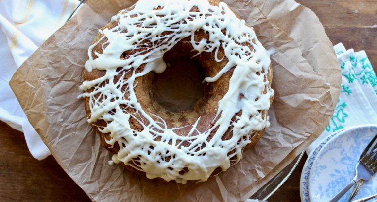 There's carrot cake and then there's RAINBOW CARROT BUNDT CAKE. Pretty sure you're going to love this delicious bundt version of a classic! @cookinRD | sarahaasrdn.com