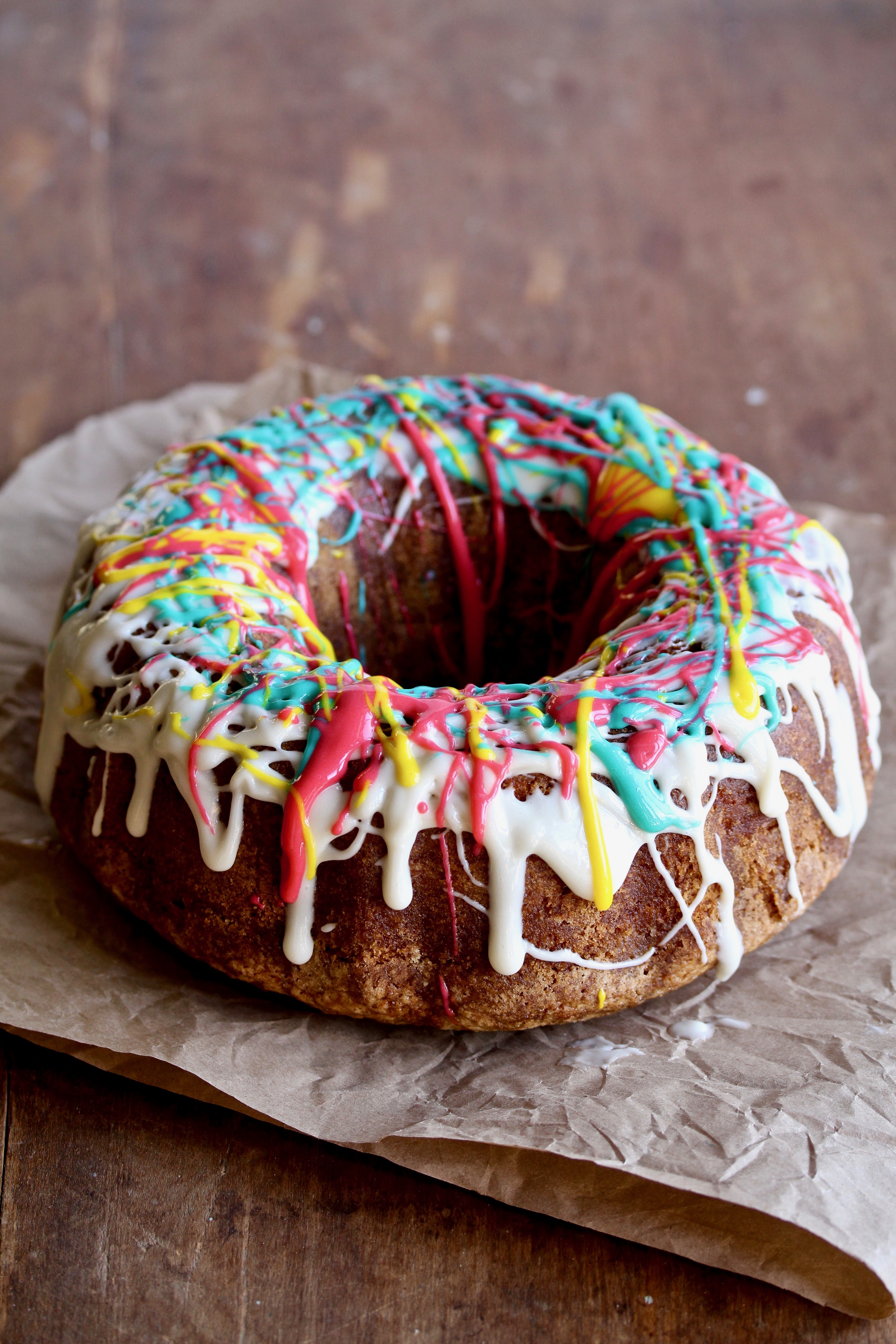 Rainbow Carrot Bundt Cake