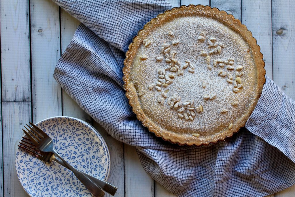 A big salute to my final Top Chef Instagram Stories Series. I make a Joe Flamm-inspired torta della nonna! Get the recipe for this yummy dessert now! @cookinRD | sarahaasrdn.com