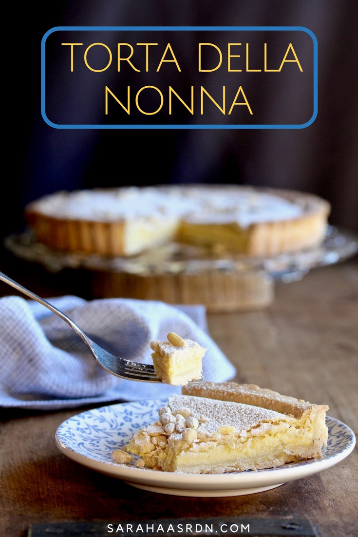 A big salute to my final Top Chef Instagram Stories Series. I make a Joe Flamm-inspired torta della nonna! Get the recipe for this yummy dessert now! @cookinRD | sarahaasrdn.com