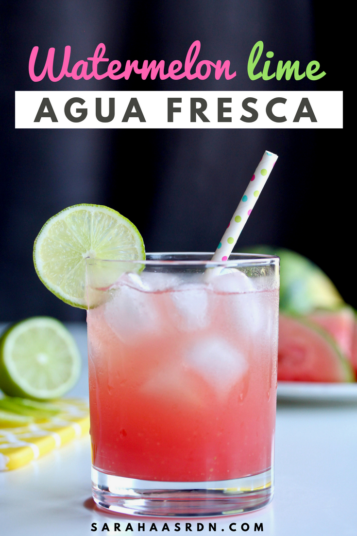 It's the summer of agua fresca! I'm predicting it now that all you'll want to drink this summer is THIS refreshing beverage!