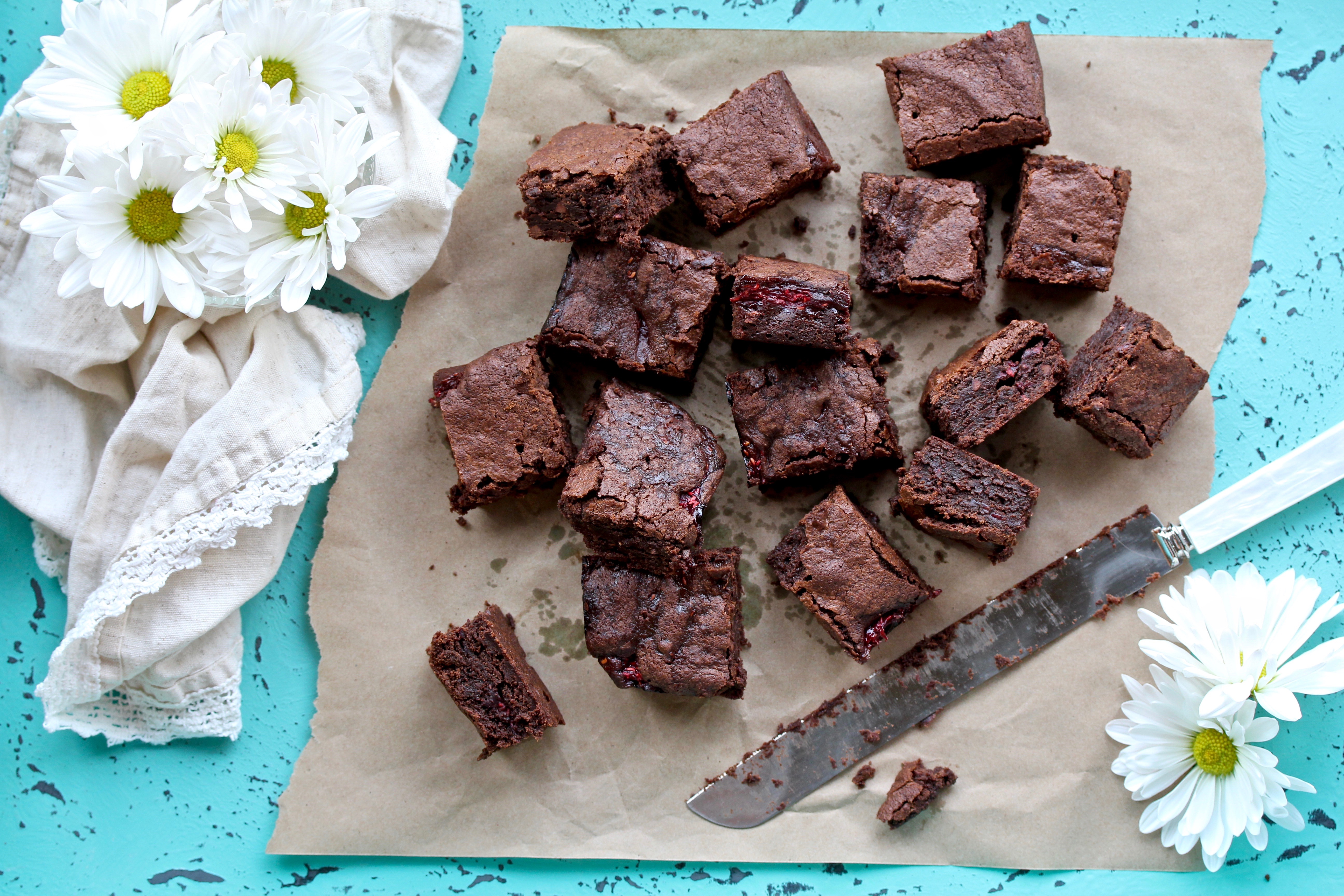 Outrageous Raspberry Brownies