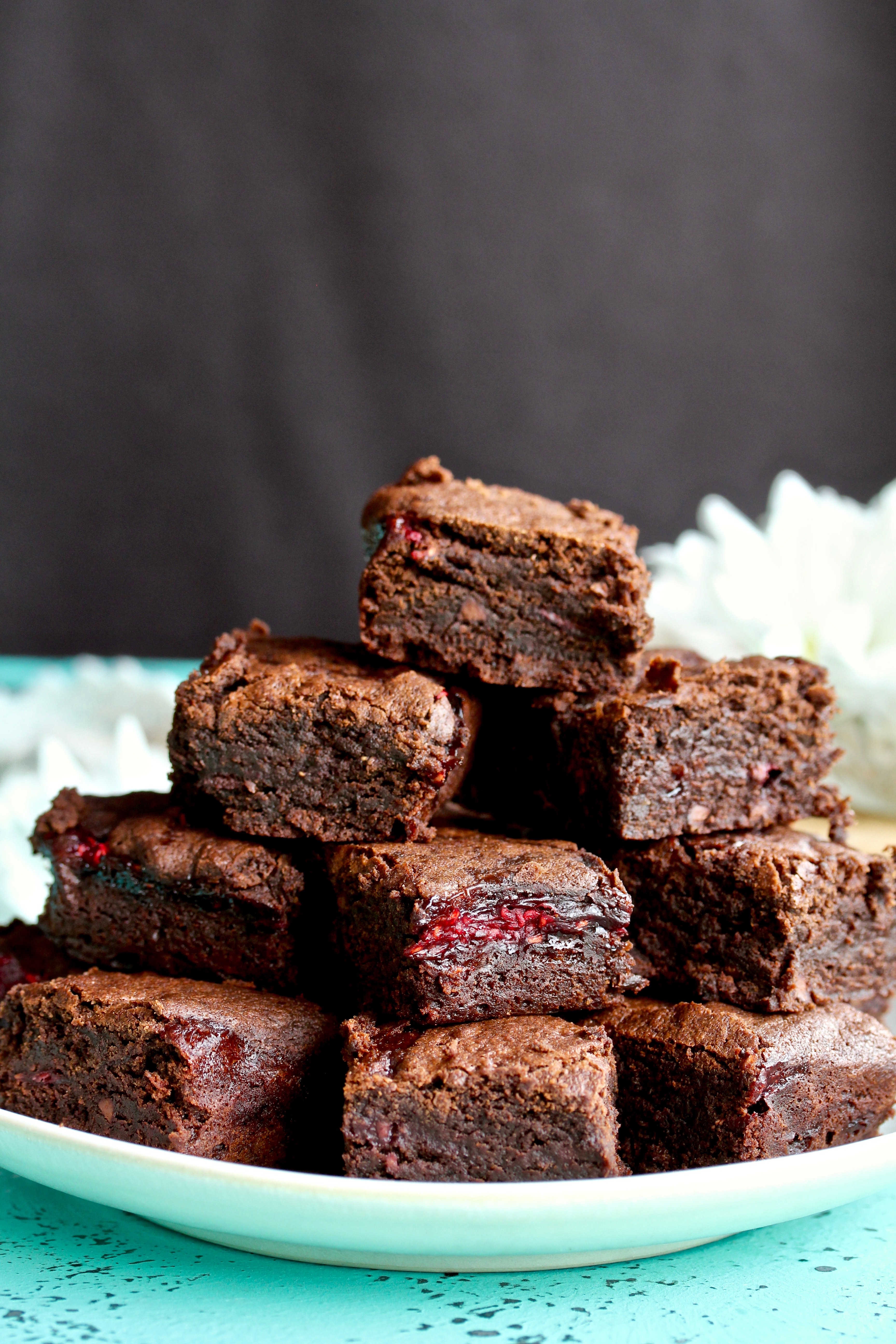Outrageous Raspberry Brownies