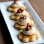 Turn your favorite holiday dessert into something bite-sized and fun! These Whipped Pumpkin Pie Bites are perfectly pumpkin-y with a buttery, flakey crust! @cookinRD | sarahaasrdn.com