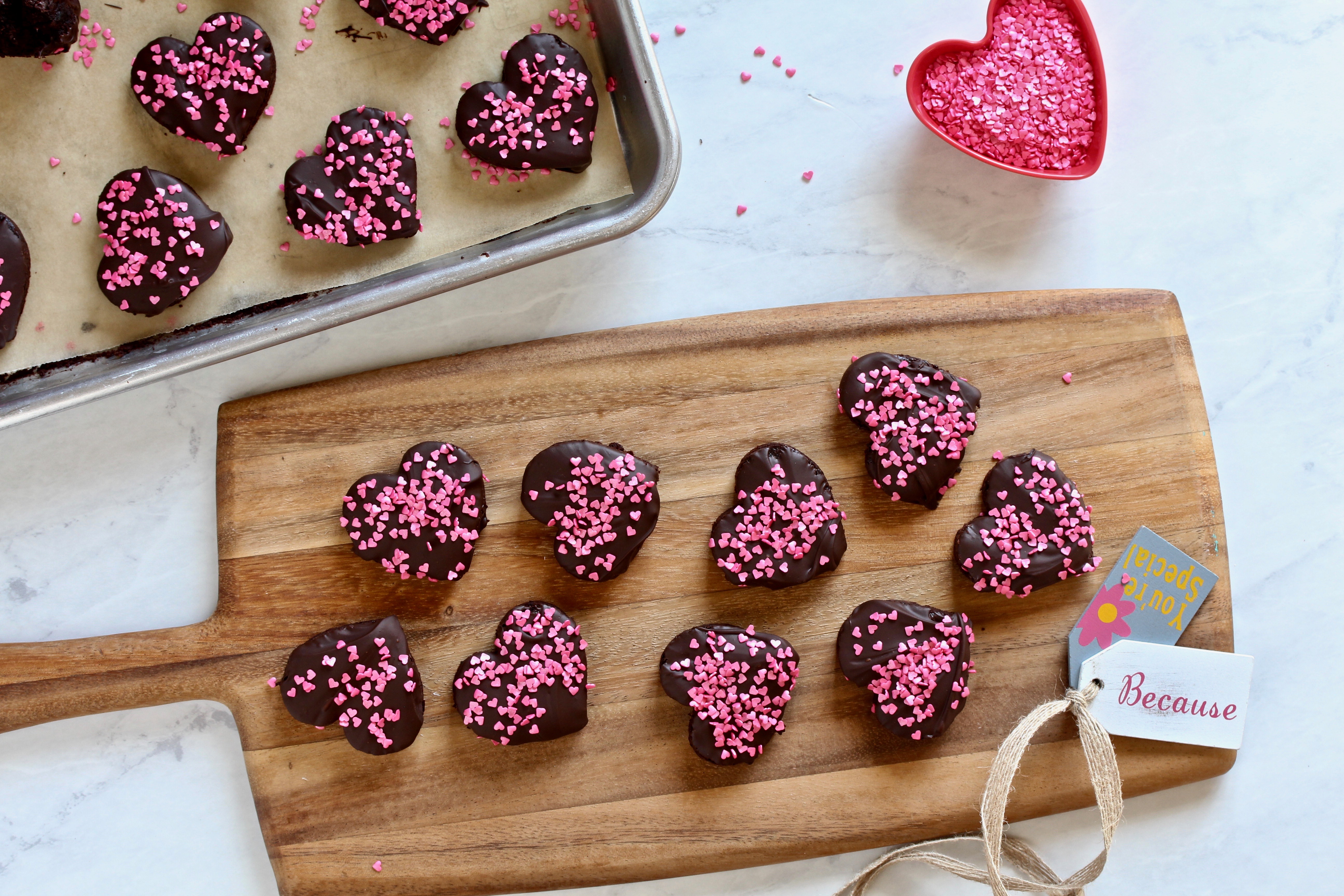 Chocolate Dipped Brownies