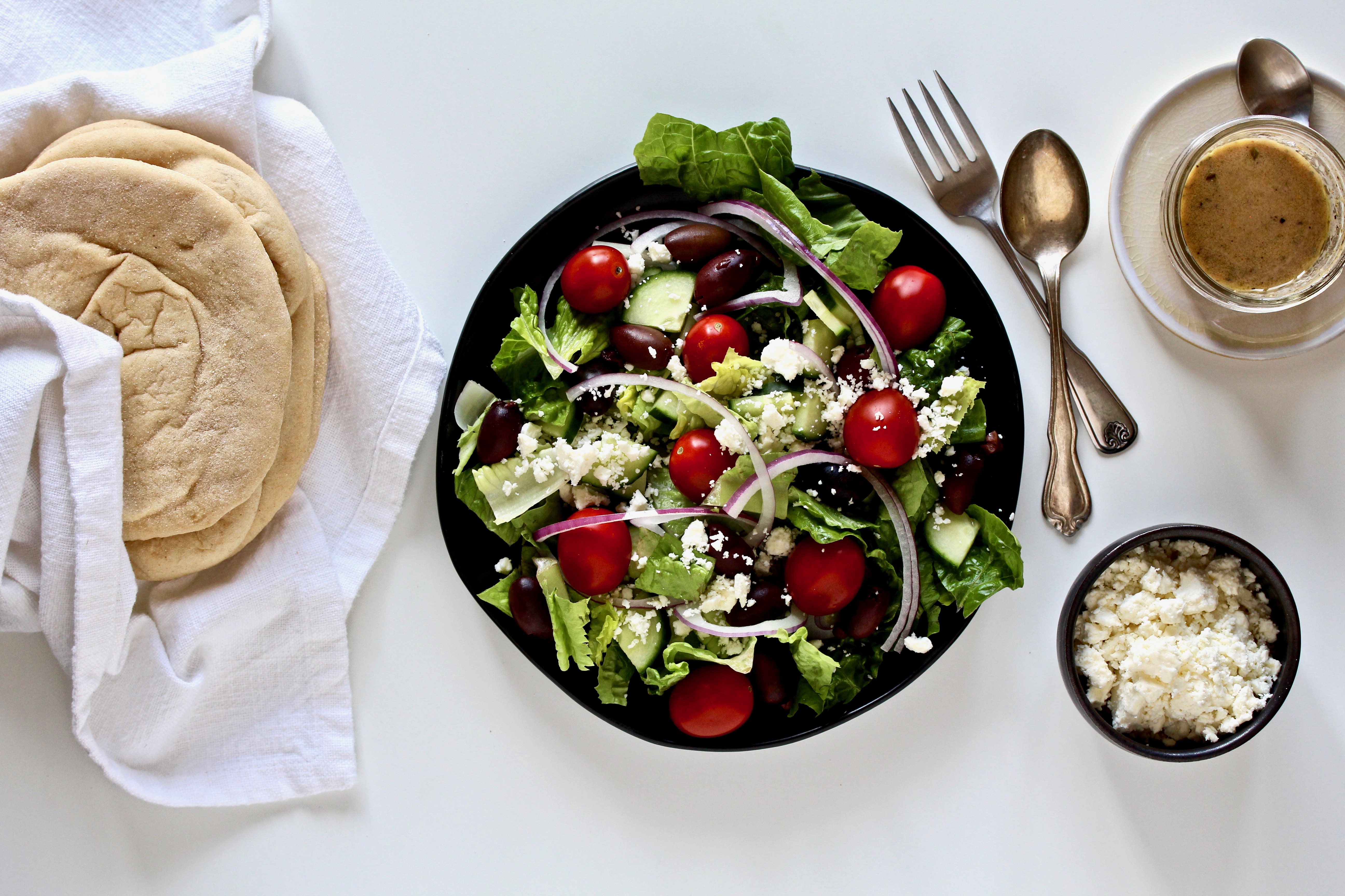 Greek Salad Pitas