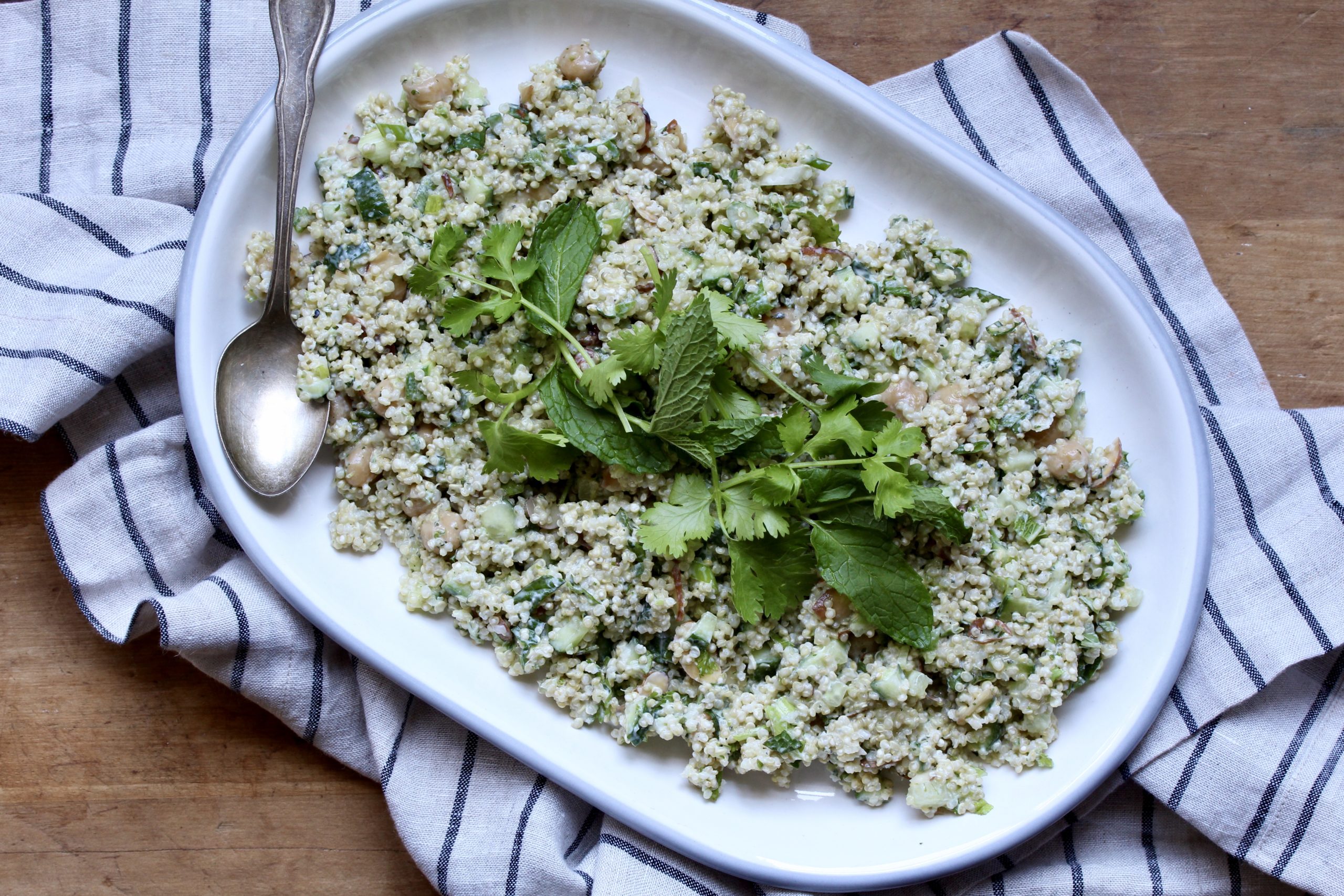 Cilantro-Mint Quinoa Salad